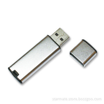 USB Flash Drive with Metal Case and 32MB to 16GB Capacity